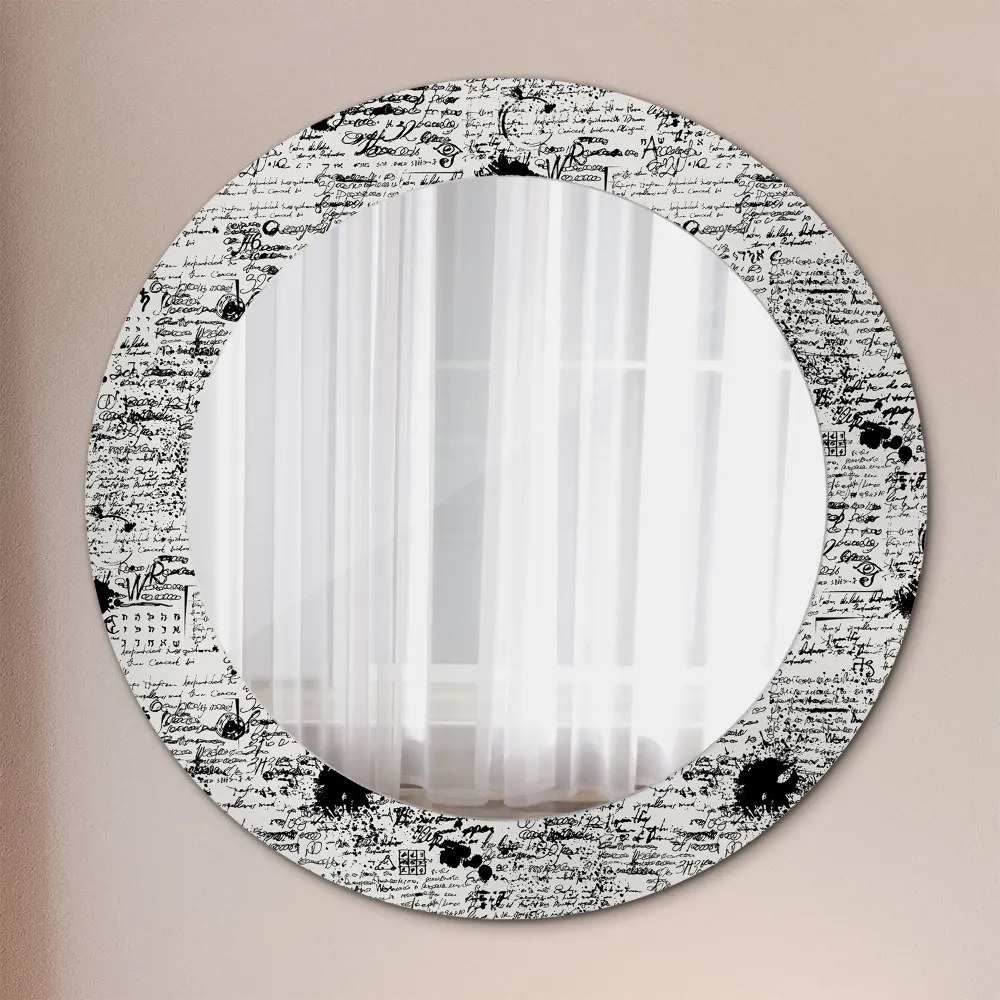 Okrúhle ozdobné zrkadlo Šablóna fi 60 cm