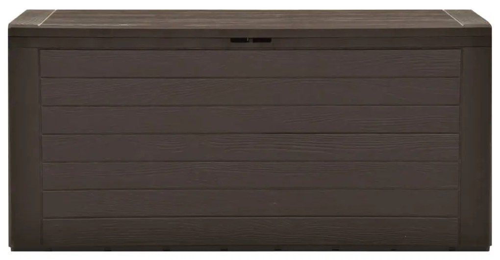 vidaXL Záhradný úložný box hnedý 116x44x55 cm
