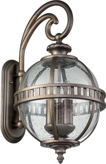 Kichler KL-HALLERON-2M-BU - Vonkajšie nástenné svietidlo HALLERON 3xE14/40W/230V IP44