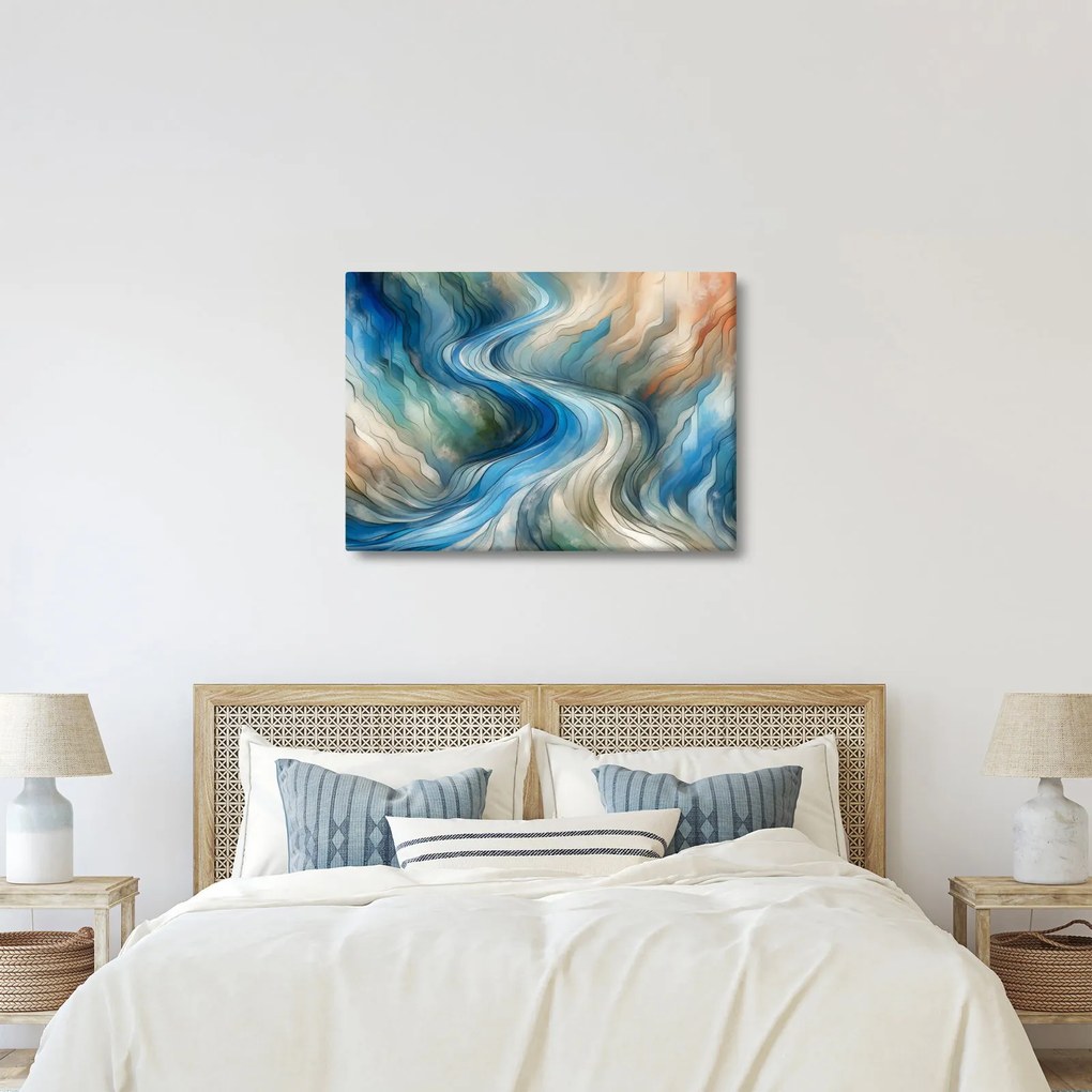 Obraz - Abstraktný prúd (70x50 cm)