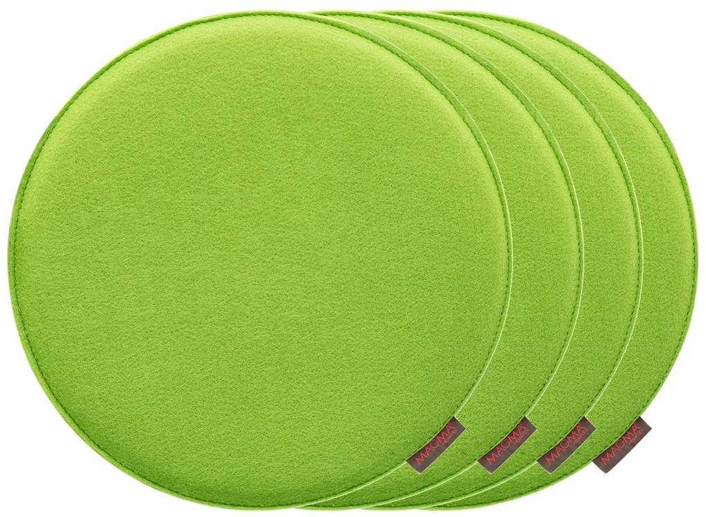 Magma Podložka na sedenie Avaro, 4 kusy (okrúhly, zelená) (100247989)