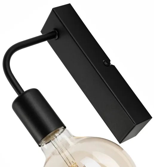 Nástenné svietidlo ASTRID 1xE27/60W/230V matná čierna