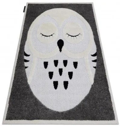 Koberec JOY Owl sivý / krém