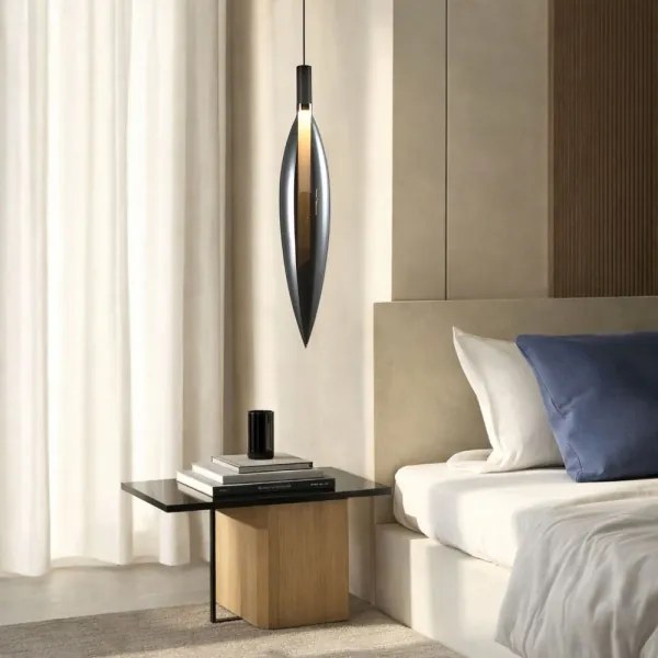 Závesný luster NORDIC na lanku 1xG9/5W/230V, čierny chróm