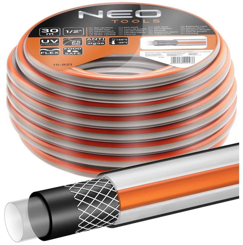 Záhradná hadica 30m 1/2" 4-vrstvová OPTIMA NEO | 15-821