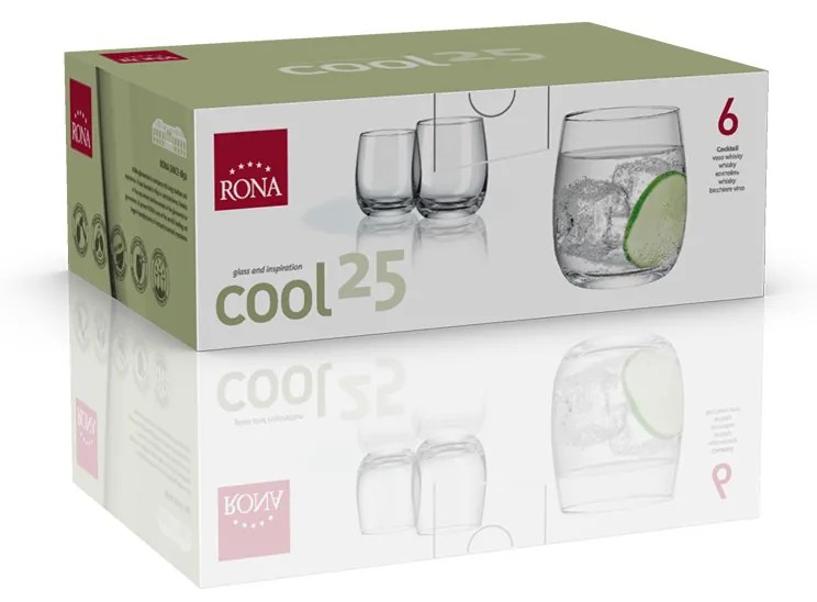 RONA 6x Pohár na nápoje COOL 250ml