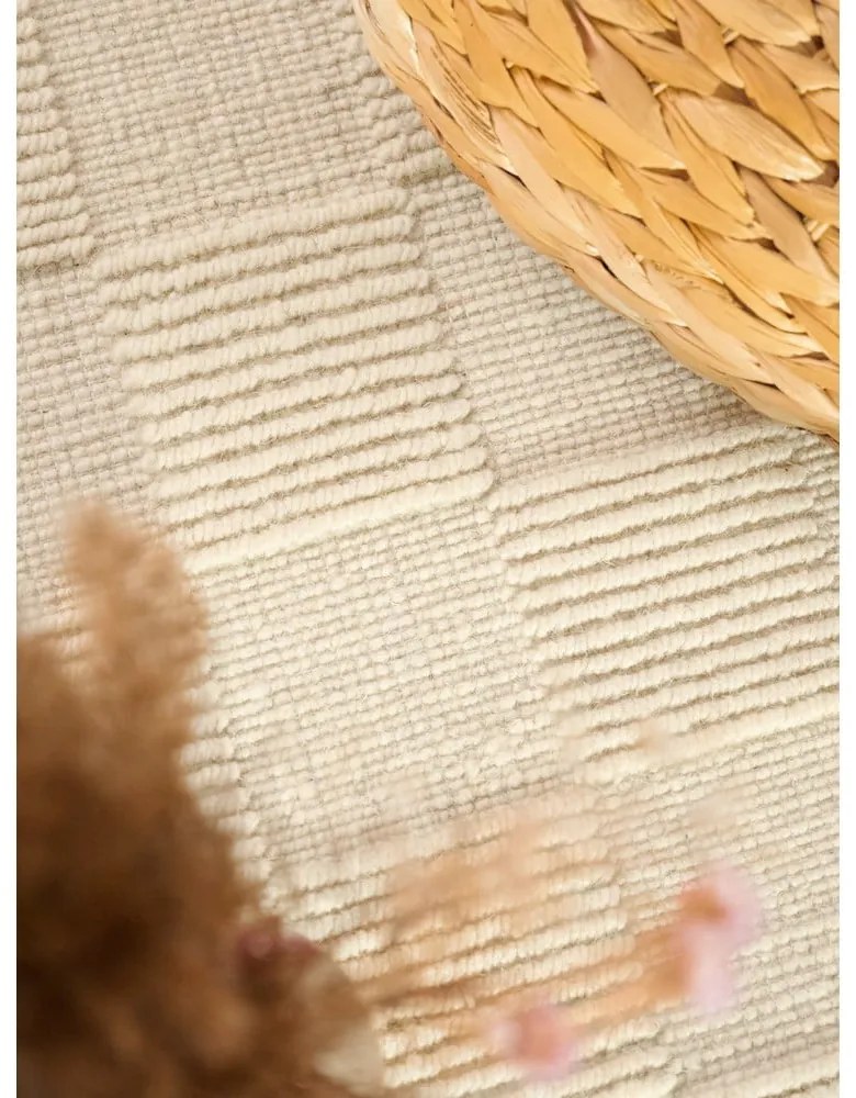 Krémový ručne tkaný vlnený behúň 80x200 cm Scala – Villeroy&Boch