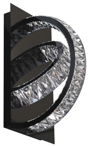 Zuma Line MX3274-2-3BCT-LED Nástenné svietidlo TULA LED/18W/230V 2700-6000K čierna