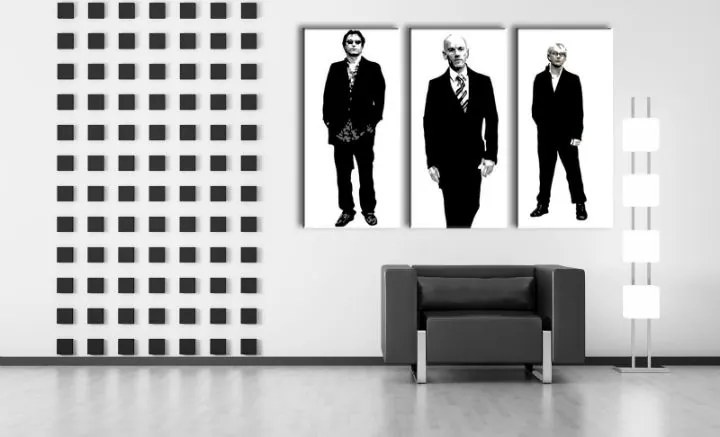 Ručne maľovaný POP Art obraz REM 3 dielny  rem