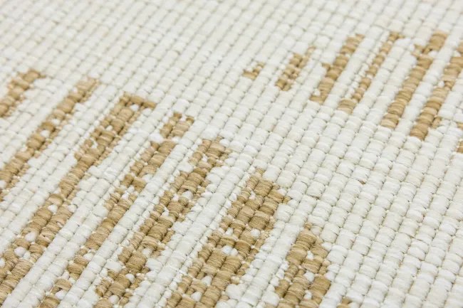 Obojstranný koberec BRUSSELS 206131/10820 béžový / krémový kruh