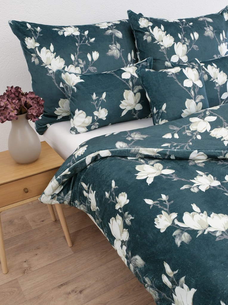 Francúzske obliečky mikroplyš Digital – Johari tmavo zelené