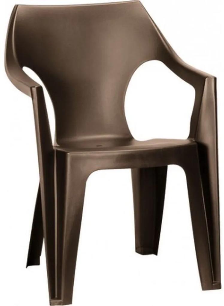 ALLIBERT DANTE zahradní židle, 57 x 57 x 79 cm, hnědá 17187058