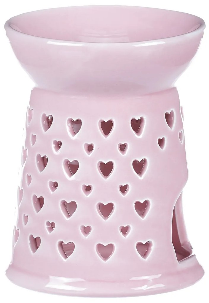 Porcelánová arómalampa Pink, 11 x 11 x 14 cm