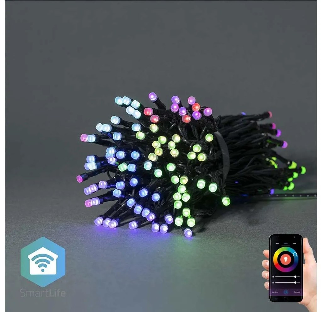 Nedis SmartLife LED Wi-Fi RGB 168 LED 20 m Android / IOS WIFILX01C168