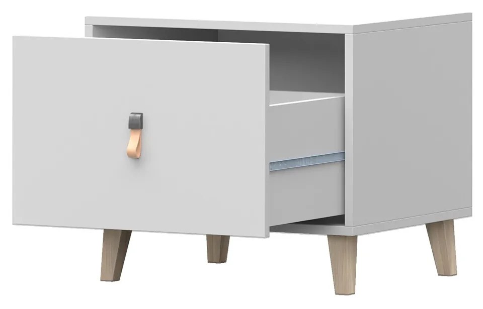 Nočný stolík FALCO - biely