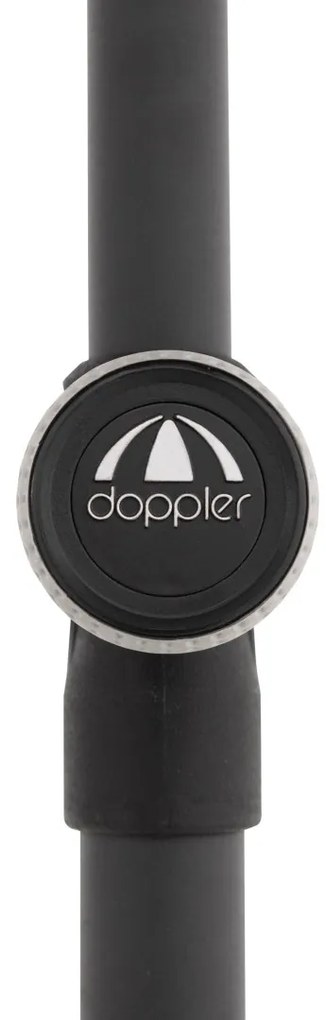 Doppler ACTIVE 210 cm - slnečník s automatickým naklápaním kľukou světle šedý (kód farby 827), 100 % polyester