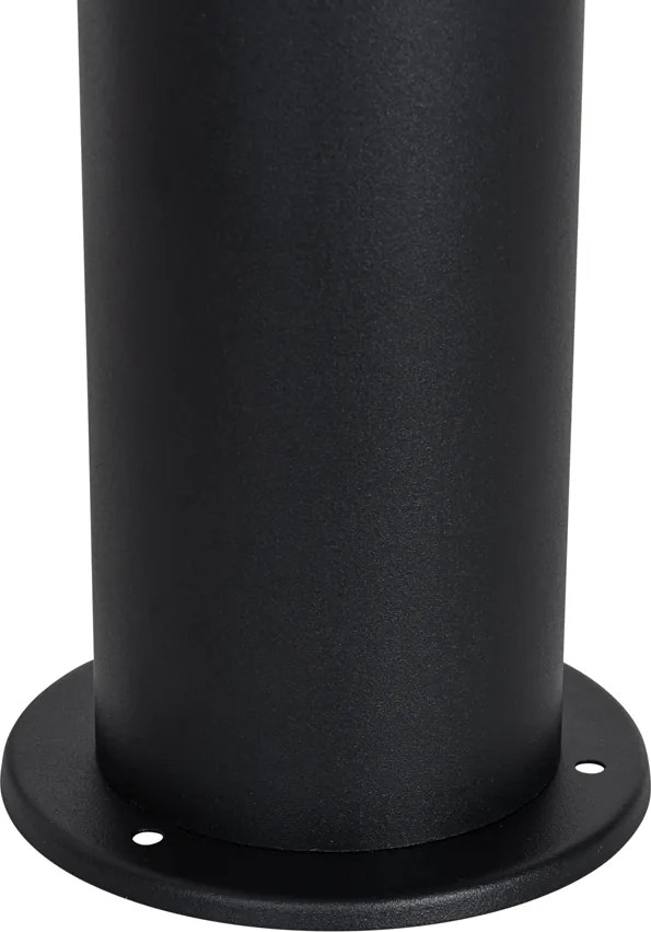 Stojanové vonkajšie svietidlo čierne s opálovým tienidlom 70 cm - Odense