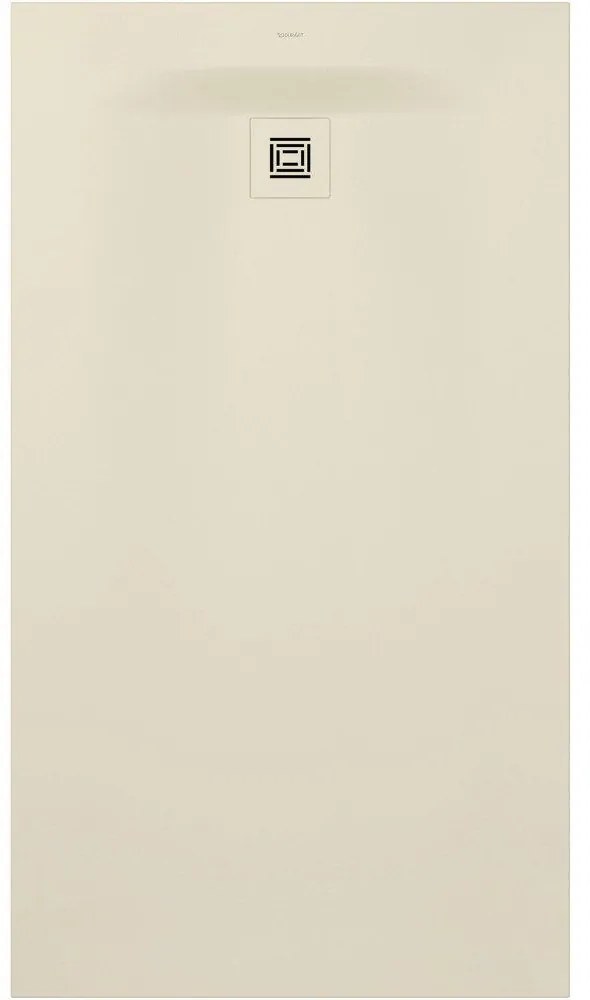 DURAVIT Sustano obdĺžniková sprchová vanička z materiálu DuraSolid, Antislip, 1600 x 900 x 30 mm, krémová matná, 720285620000000