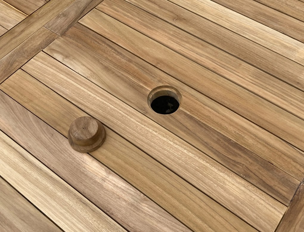 Noela Záhradný rozkladací stôl hranatý Faisal