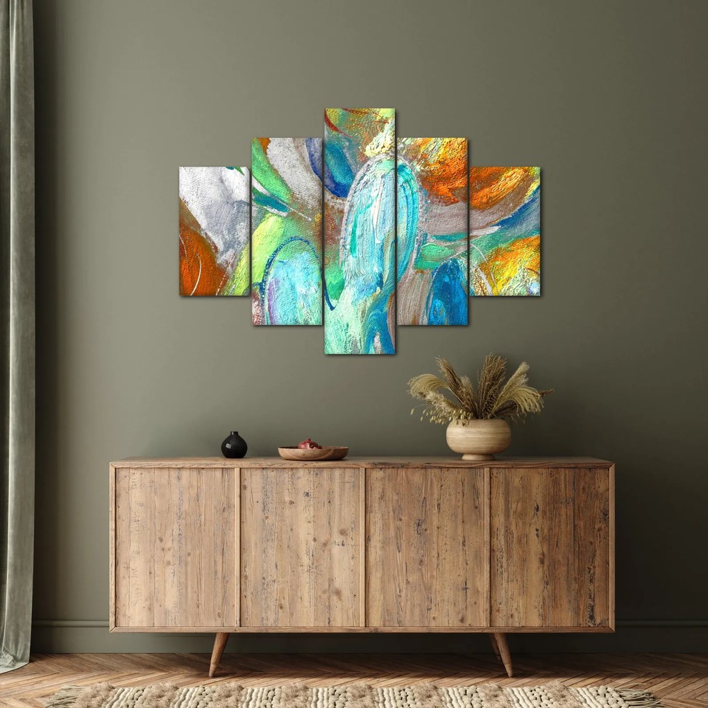 Obraz - Farebná abstrakcia (150x105 cm)