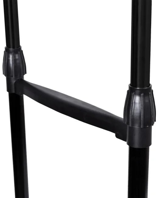 Vešiakový stojan na kolieskach DARA čierny