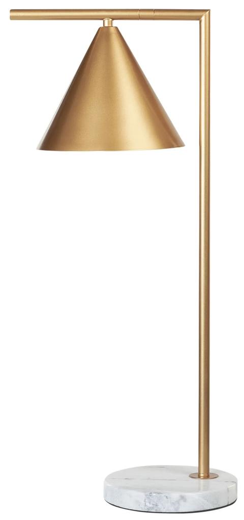 Kovová stolná lampa zlatá MOCAL Beliani