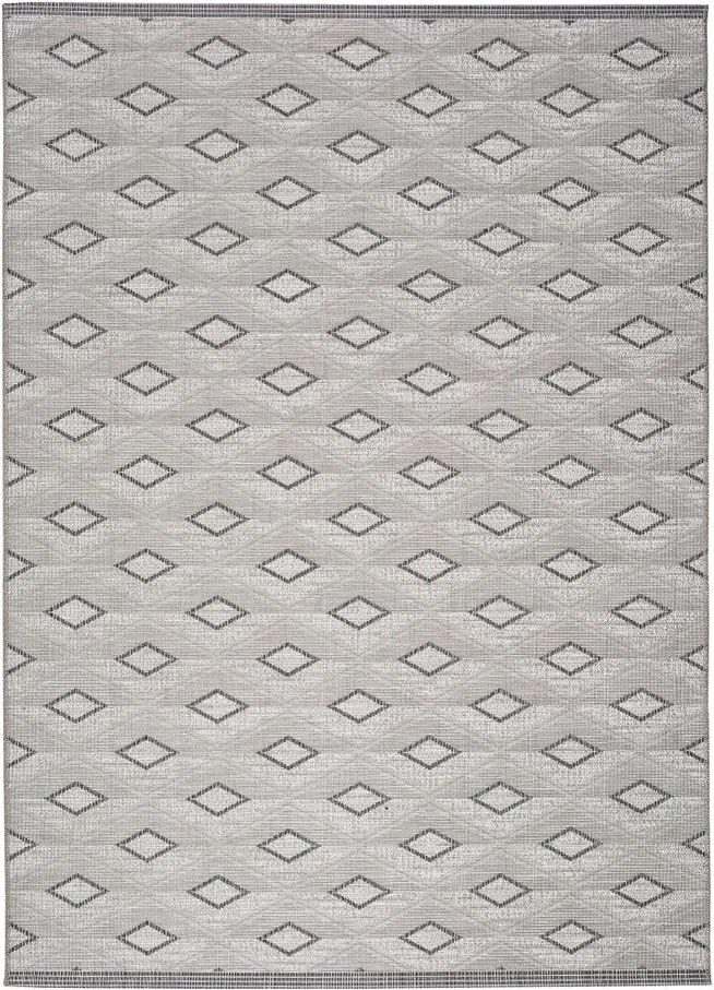Sivý koberec vhodný aj do exteriéru Universal Weave Kasso, 77 x 150 cm