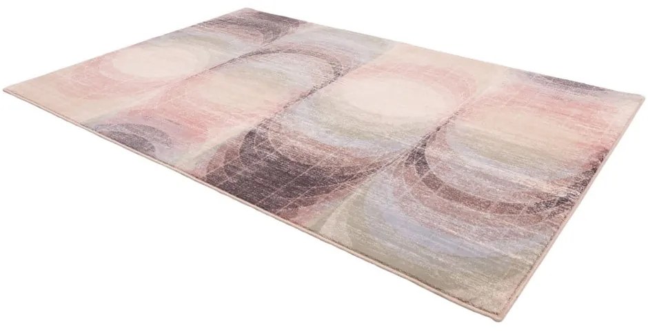 Svetloružový vlnený koberec 133x190 cm Kaola – Agnella