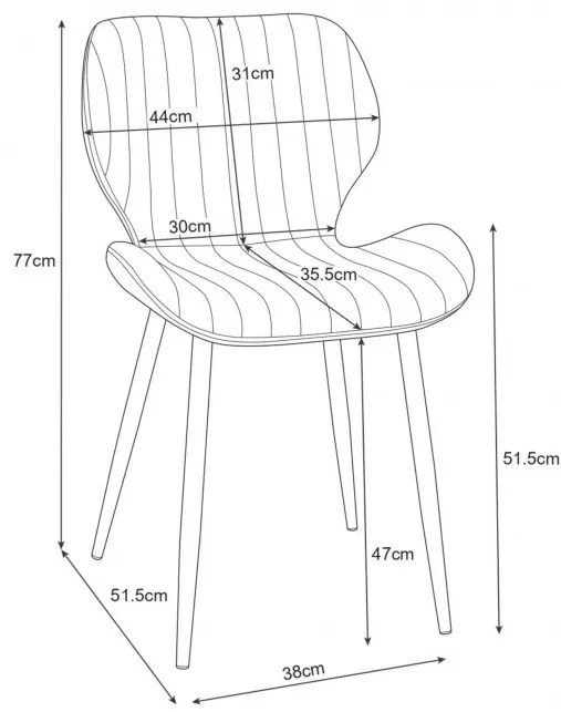 Set dvoch jedálenských stoličiek SJ.17 sivé