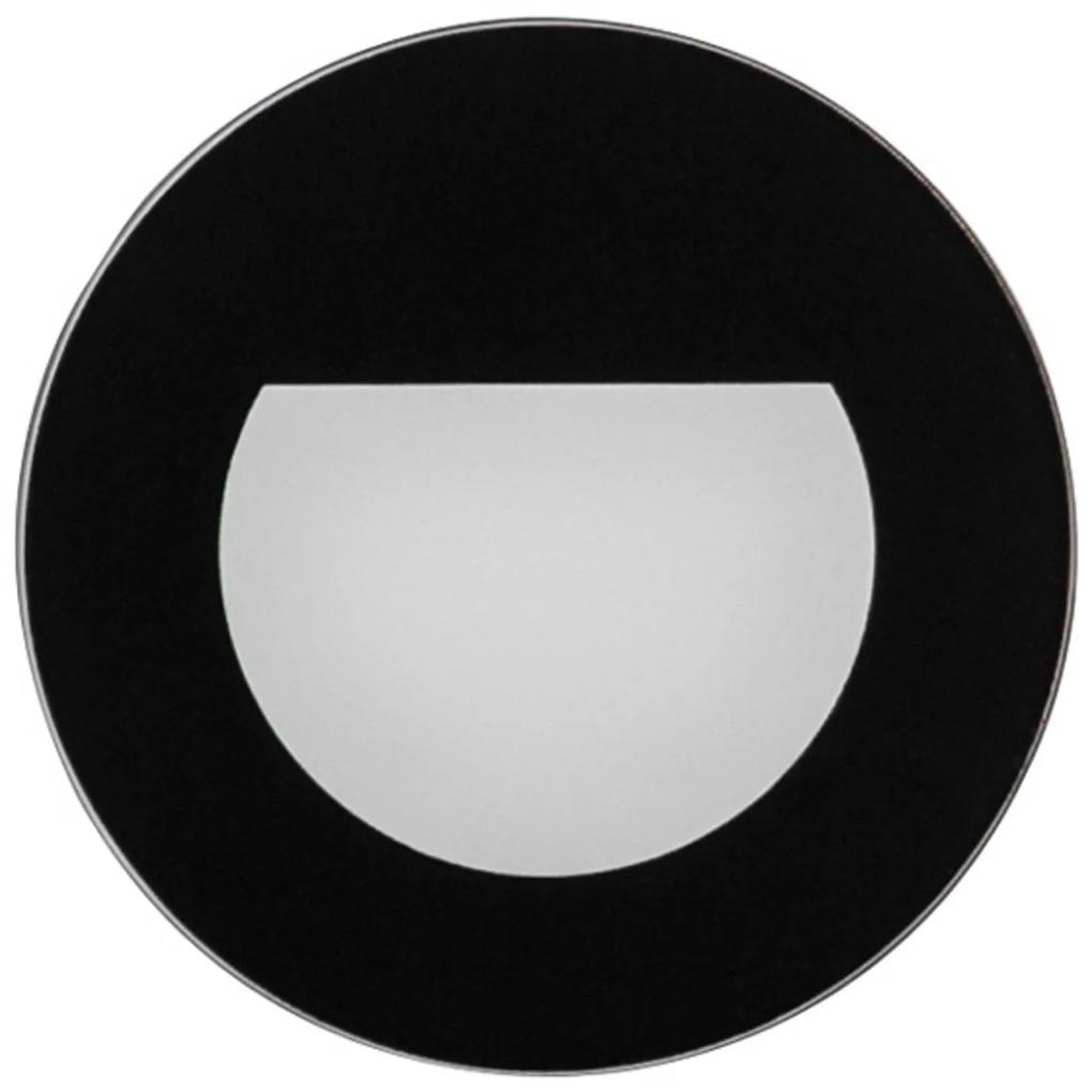 BRUMBERG Wall Kit68 zapustené okrúhle čierna