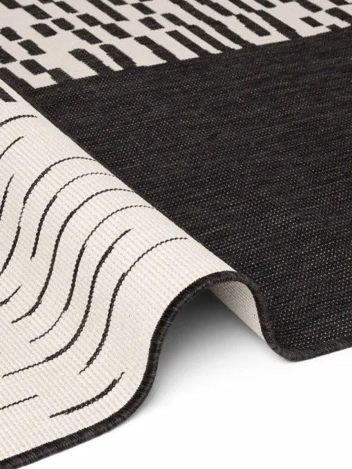 Koberec HARINGEY krémový / čierny