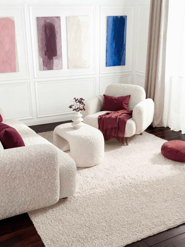 Kusový koberec Ted Baker Notting Hill 106342 Cream, 200x290, biela, obývacia izba, Ted Baker