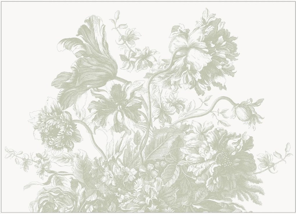 Vliesová tapeta Engraved Flowes