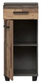 Kúpeľňová skrinka VENOM antracit/hnedá