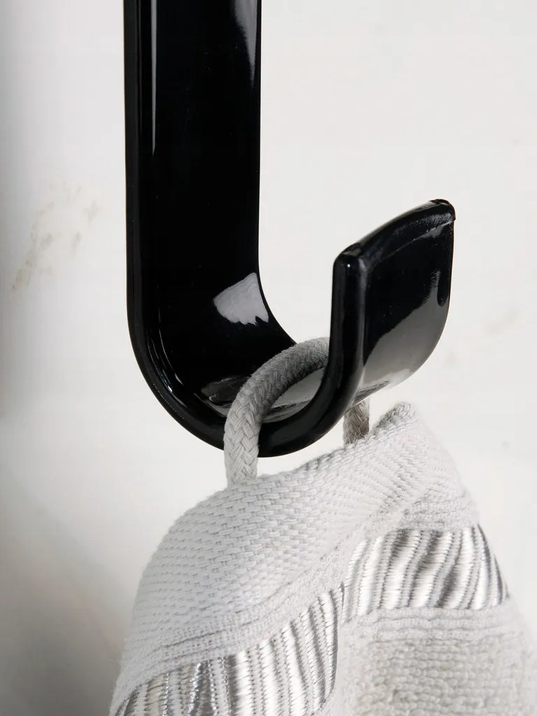 Goodhome Háčik na radiátor, čierny, plast LUPI