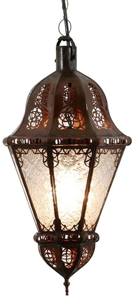 Orientálna závesná lampa Salma biela