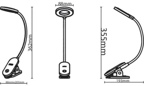 Philips - LED Stmievateľná lampa s klipom FORYS LED/5W/5V CRI 90