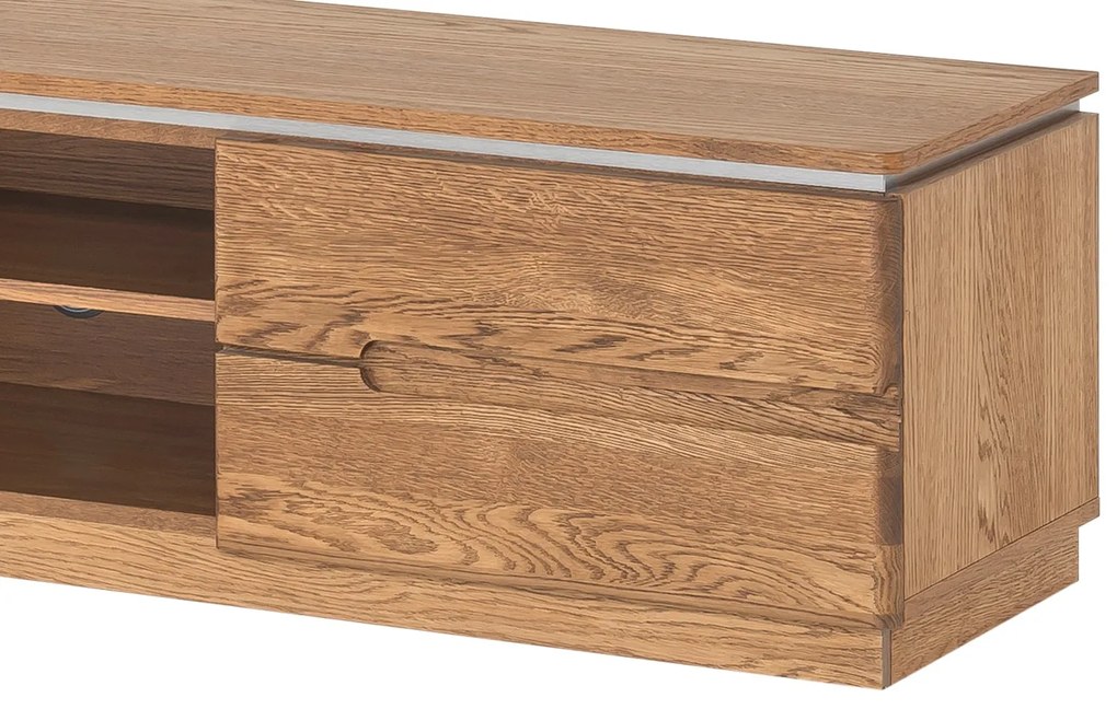 TV stolík Montenegro 25 163 cm z masívu dub Rustikal
