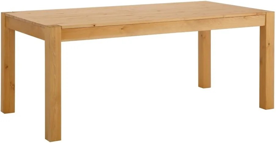 Jedálenský stôl z masívneho borovicového dreva Støraa Monique, 75 × 200 cm