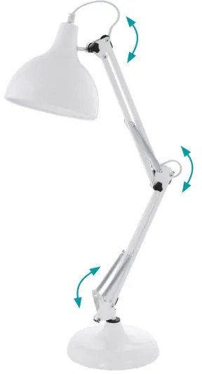 Eglo 94699 - Stolná lampa BORGILLIO 1xE27/40W/230V