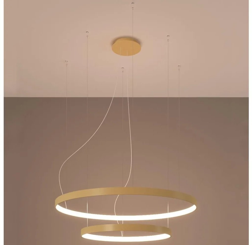 Thoro TH.214 - LED Luster na lanku RIO LED/80W/230V CRI90 3000K zlatá