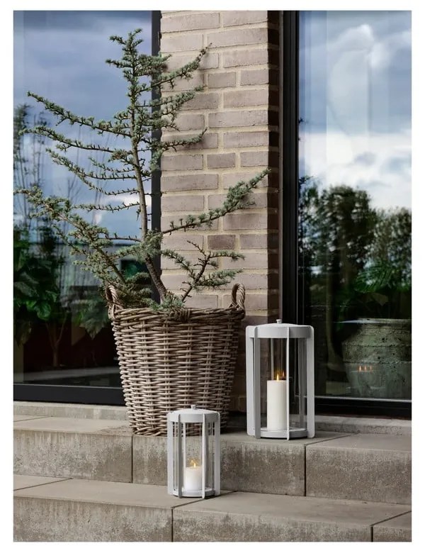 Svetlosivý LED lampáš na USB (výška 25 cm) Firefly – Zone