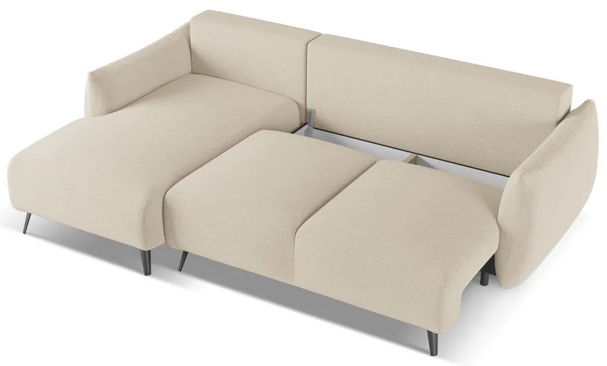 Béžová rohová pohovka (ľavý roh) Malie – Makamii