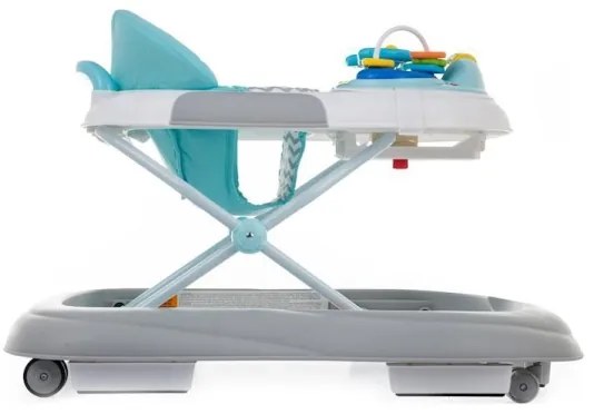 PETITE&MARS - Detské chodítko s melódiou MONTY modrá