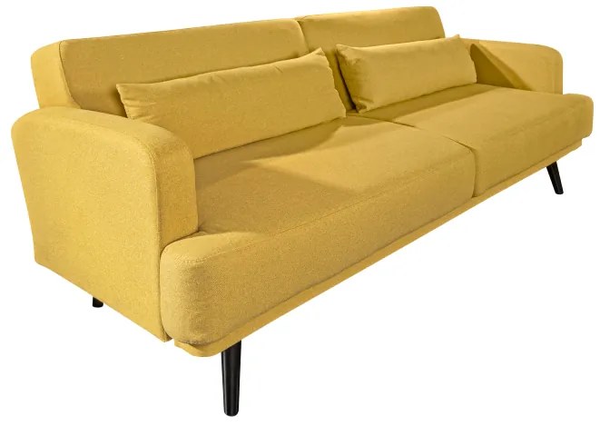 Studio pohovka 210 cm žltá