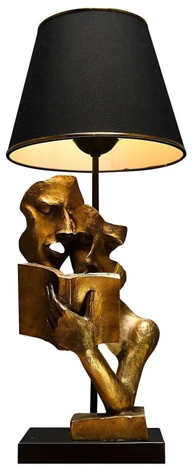 Stolná lampa LECTURE 1xE27/40W/230V čierna/zlatá