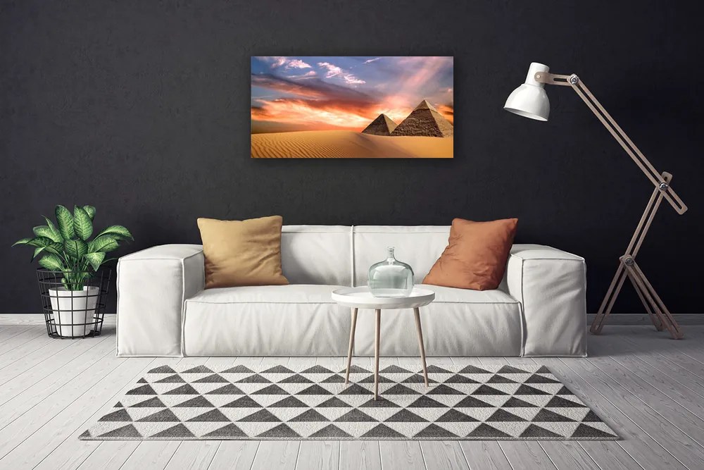 Obraz na plátne Púšť pyramídy 100x50 cm