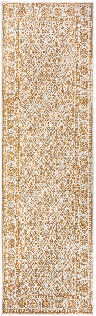 NORTHRUGS - Hanse Home koberce Kusový koberec Twin-Wendeteppiche 105789 Ochre – na von aj na doma - 80x250 cm