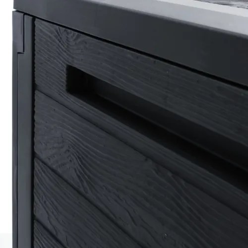 vidaXL Záhradný úložný box antracitový 58,5x46x55 cm polypropylénový-
