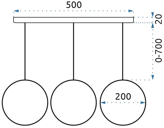 Toolight - Stropné svietidlo 3xE27, zlatá-biela, OSW-08197